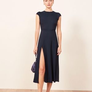 Reformation Gavin dress navy
